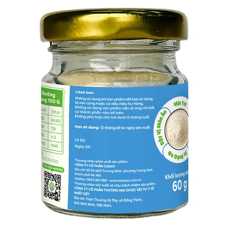 Bột nêm Anpaso cà rốt hũ 60g - Giao bao bì ngẫu nhiên 33