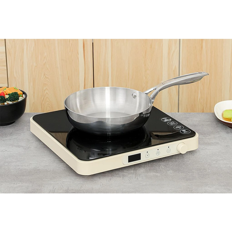 Chảo inox nguyên khối đáy từ 20 cm Green Cook GCP2518-20IH 2