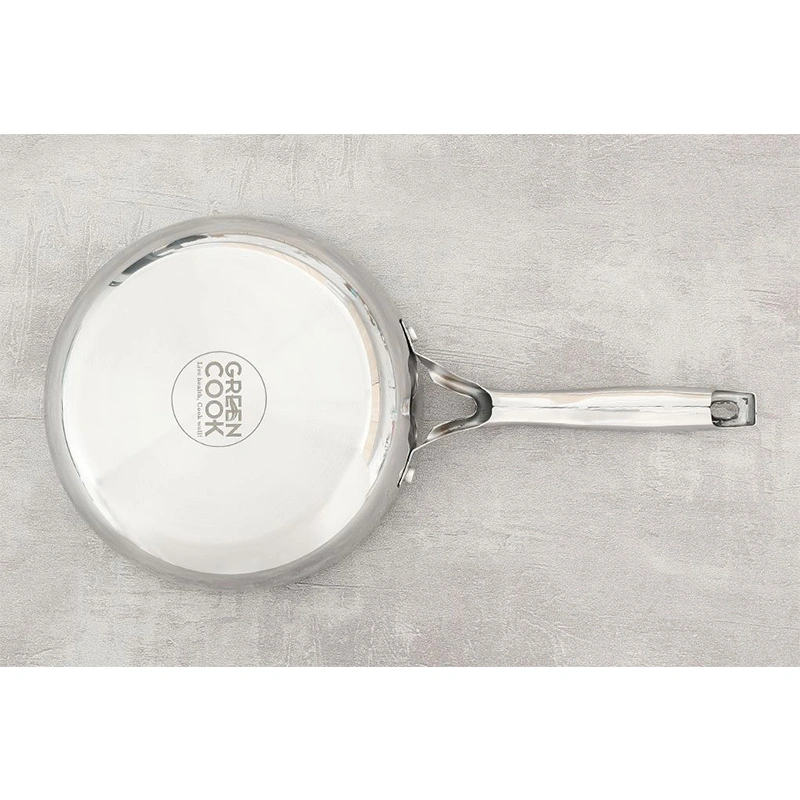 Chảo inox nguyên khối đáy từ 20 cm Green Cook GCP2518-20IH 6