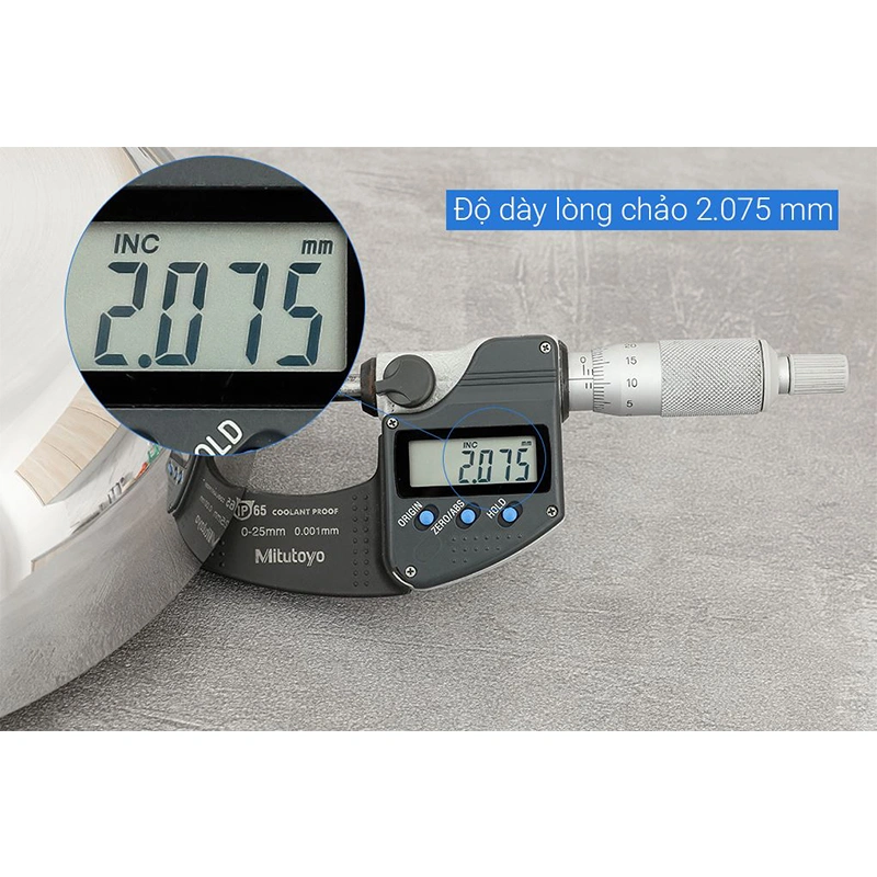 Chảo inox nguyên khối đáy từ 20 cm Green Cook GCP2518-20IH 10