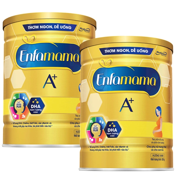 Combo 2 hộp sữa bầu Enfamama A+ 360° Brain Plus