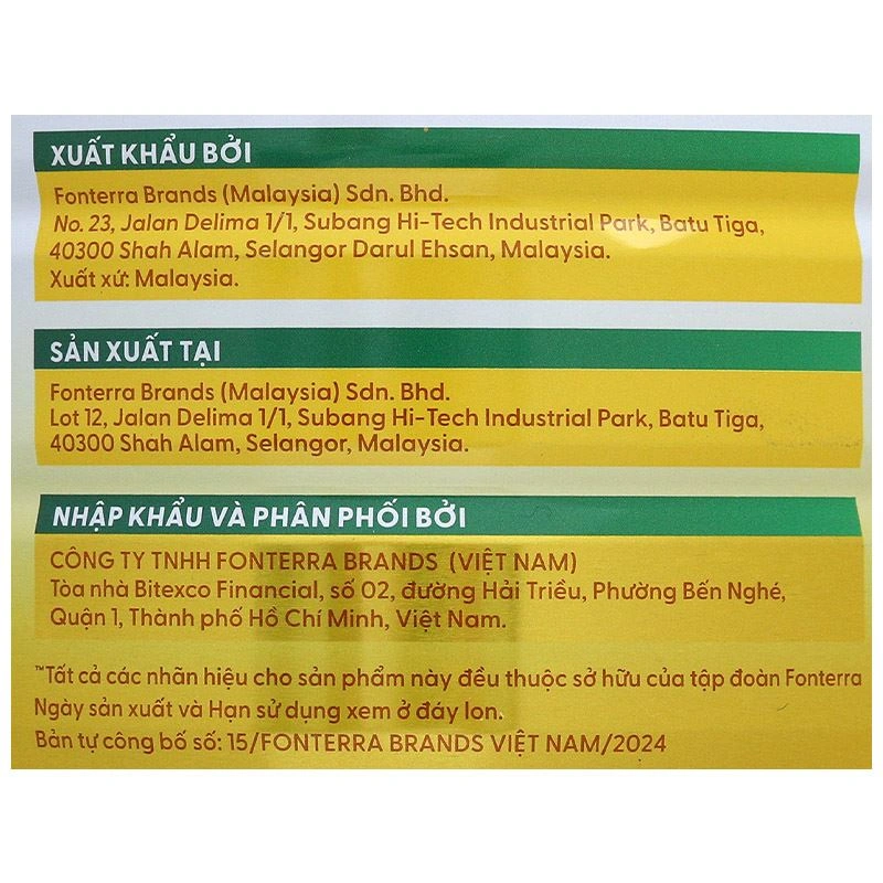 Sữa bột người lớn Anlene Gold hương vani 800g 21