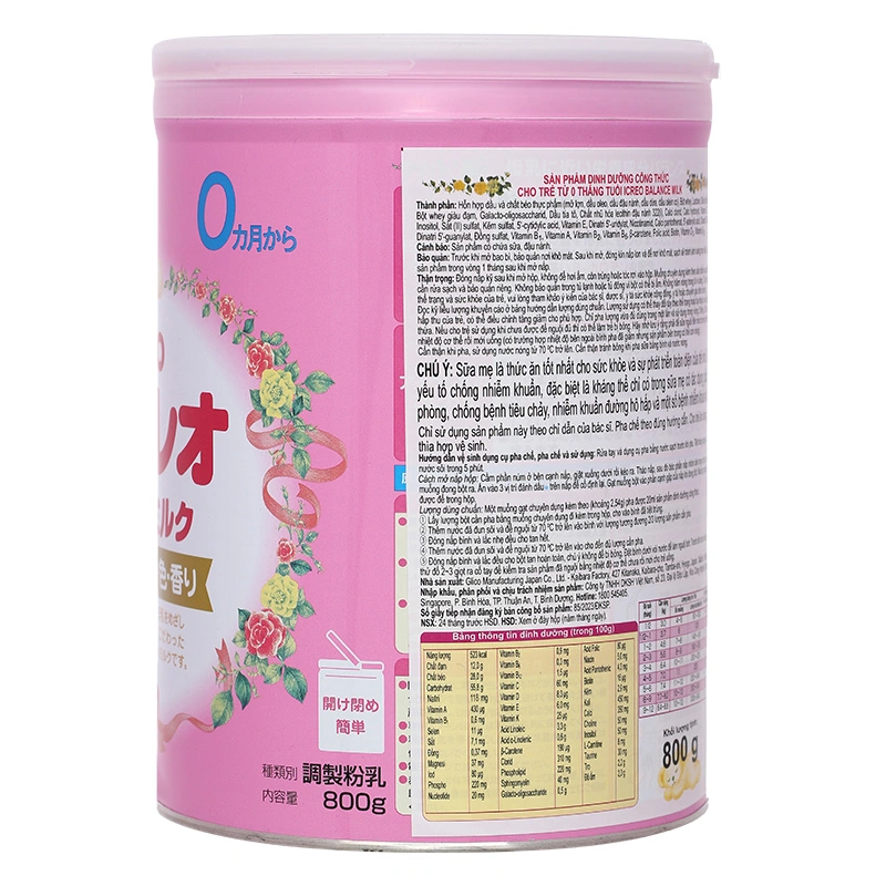 Combo 2 hộp sữa bột Glico Icreo số 0 800g (0 - 12 tháng) - kèm 5 thanh số 0 28