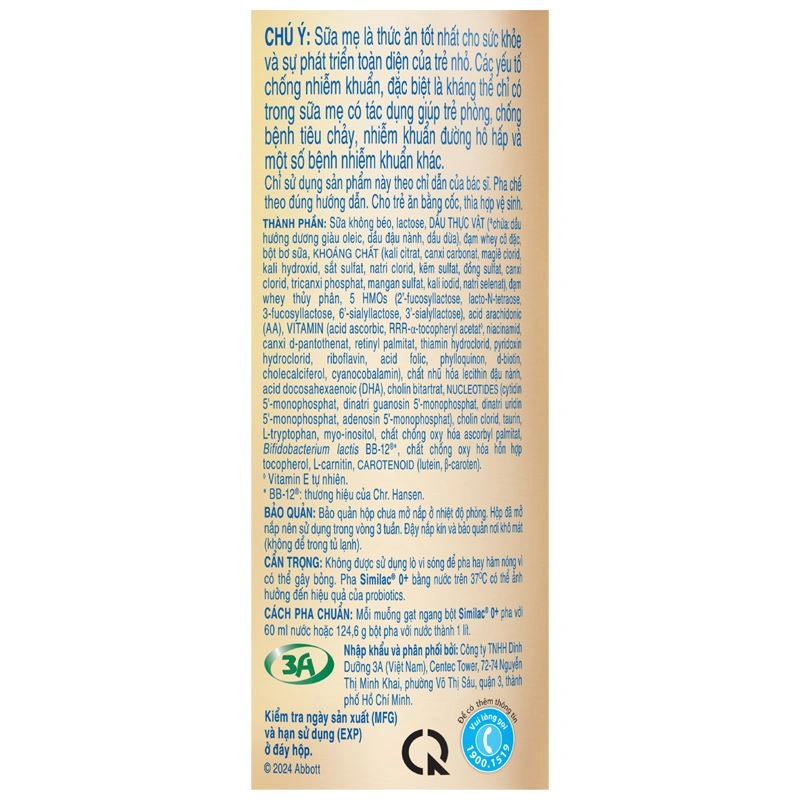 Sữa bột Similac 5G 0+ 380g (0 - 12 tháng) 17