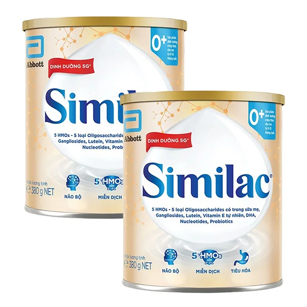 Combo 2 hộp sữa bột Similac 5G 0+ 380g (0 - 12 tháng) 1