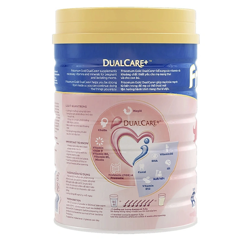 Combo 2 hộp sữa bầu Friso Gold Mum hương cam 900g 3