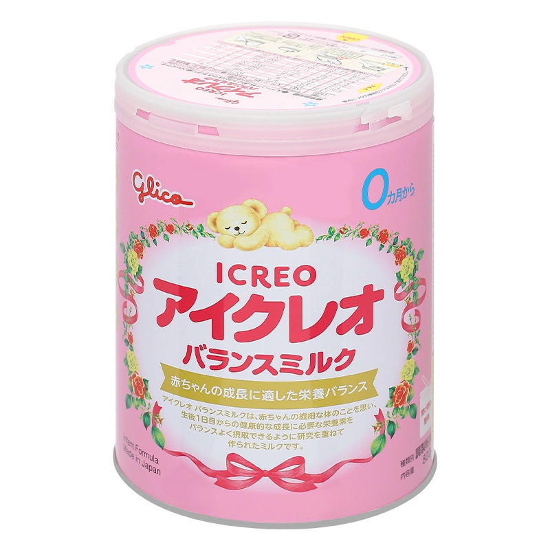 Combo 2 hộp sữa bột Glico Icreo số 0 800g (0 - 12 tháng) - kèm 5 thanh số 0 6