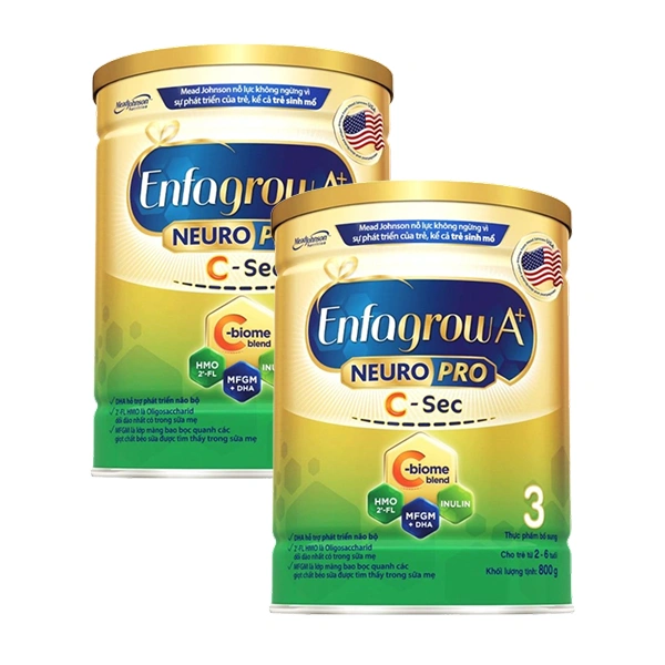 Combo 2 sữa bột Enfagrow A+ Neuropro C-Sec số 3