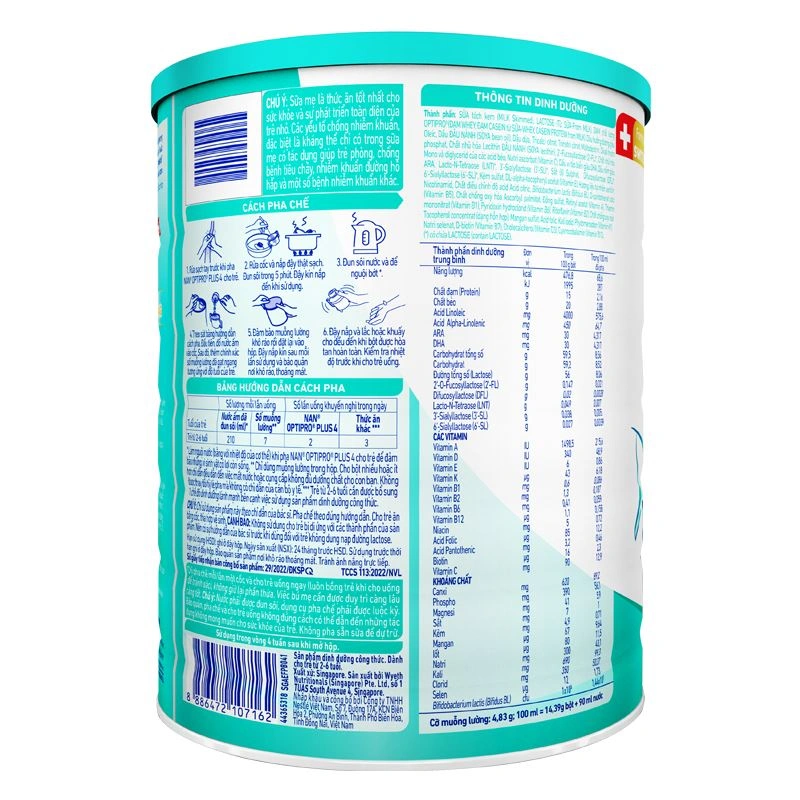 Sữa bột NAN Optipro Plus số 4 800g (2 - 6 tuổi) - Giao bao bì ngẫu nhiên 19