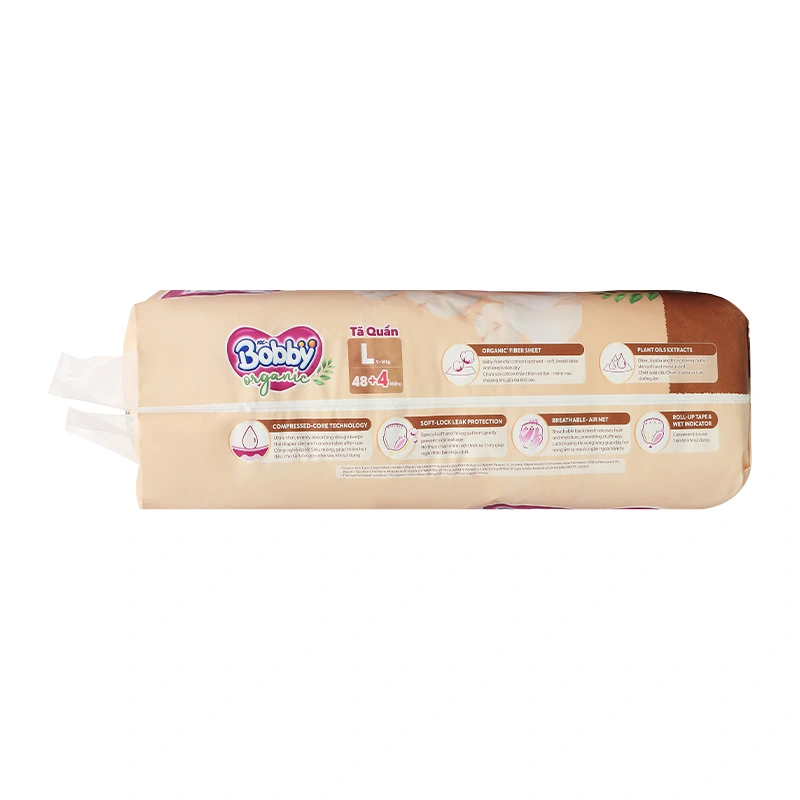Tã quần Bobby Organic size L 48 + 4 miếng (9 - 14 kg) 19