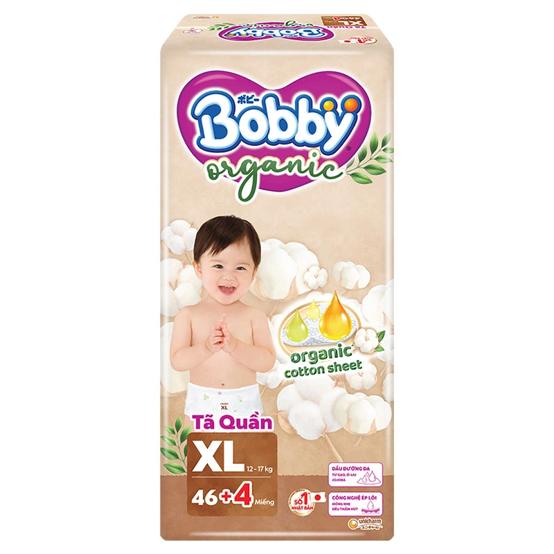 Tã quần Bobby Organic size XL 46 + 4 miếng (12 - 17 kg) 15