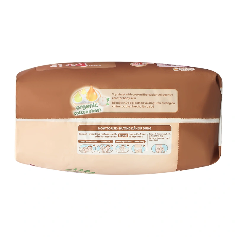 Tã quần Bobby Organic size XXXL 31 + 4 miếng (20 - 35 kg) 19