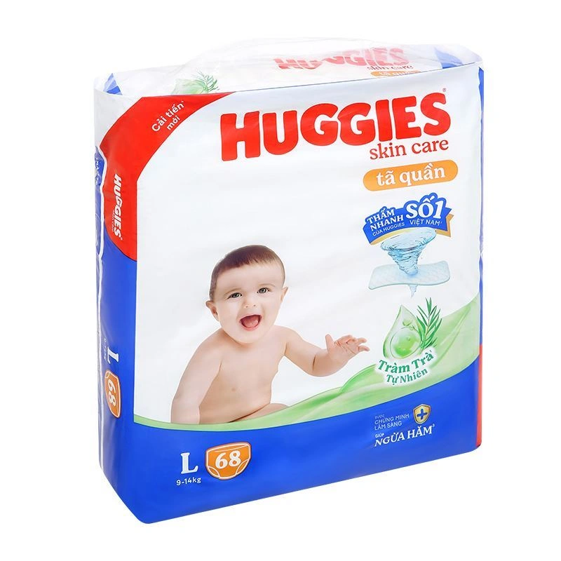 Combo 2 tã quần Huggies Skincare size L 68 miếng/bịch (9 - 14 kg) - Giao bao bì ngẫu nhiên 5
