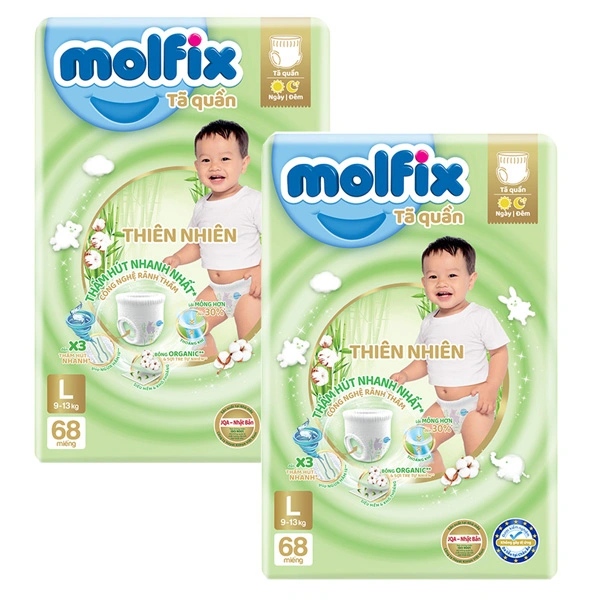 Combo 2 tã quần Molfix size L