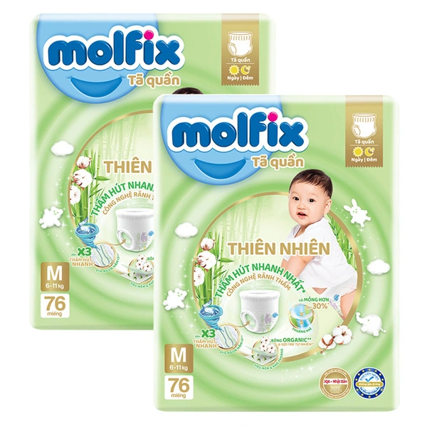 Combo 2 tã quần Molfix size M