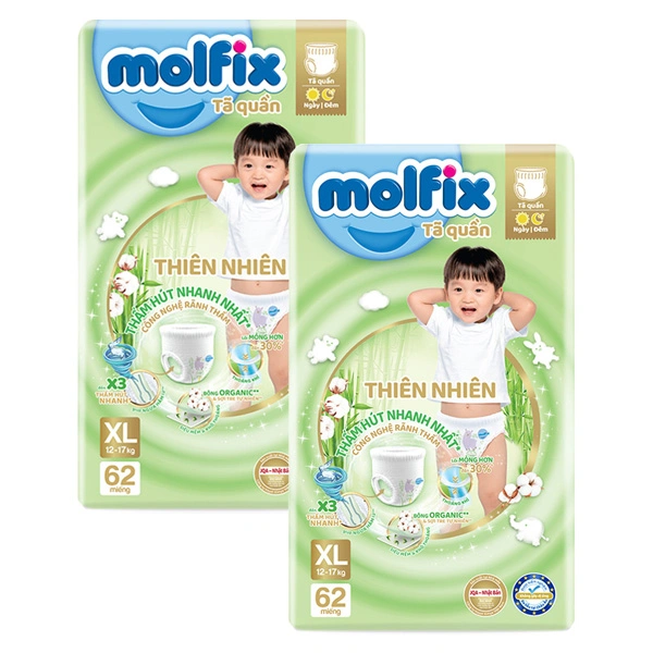 Combo 2 tã quần Molfix size XL