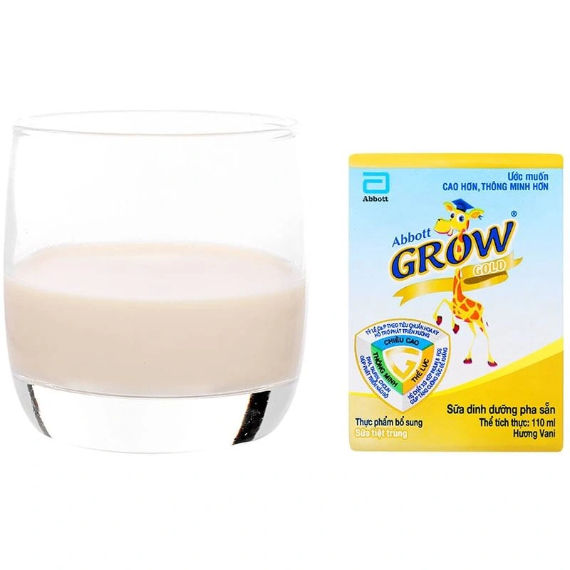 Lốc 4 hộp sữa pha sẵn Abbott Grow Gold hương vani 110 ml (từ 1 tuổi) 19