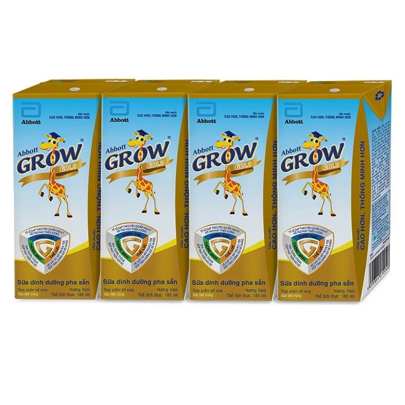Thùng 48 hộp sữa pha sẵn Abbott Grow Gold hương vani 180 ml (từ 1 tuổi) 13