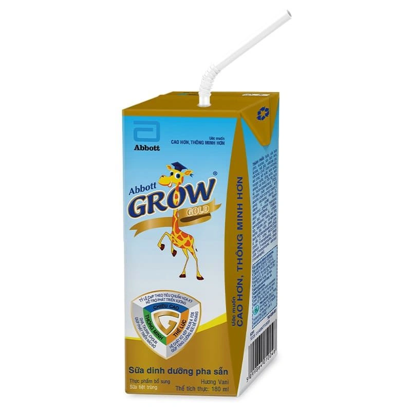 Thùng 48 hộp sữa pha sẵn Abbott Grow Gold hương vani 180 ml (từ 1 tuổi) 14