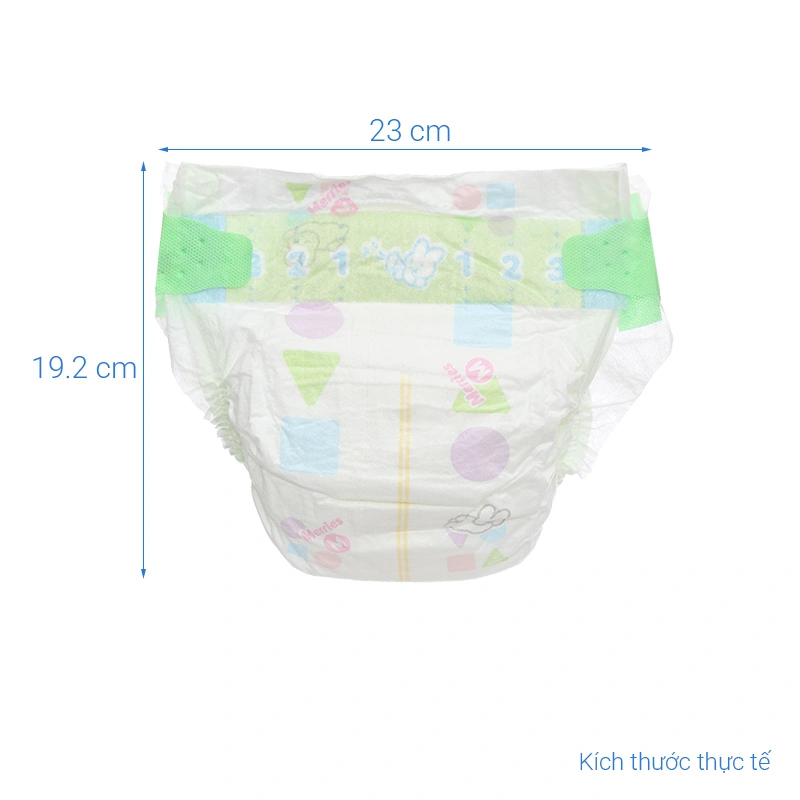 Tã dán Merries size M 52 miếng (6 - 11 kg) - Mẫu mới 21
