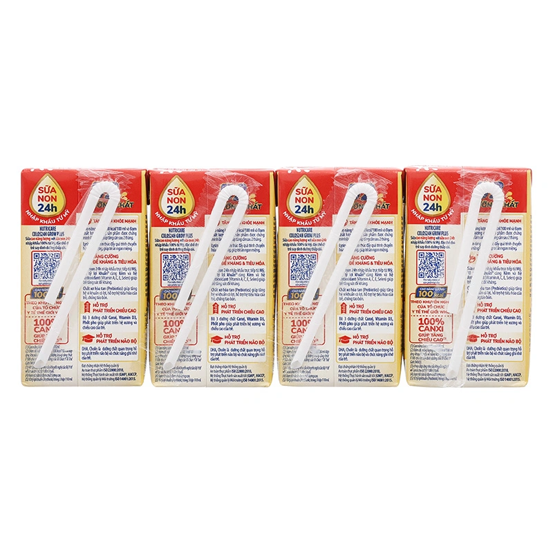 Lốc 4 hộp sữa pha sẵn Nutricare Colos 24h Grow Plus 110 ml (từ 1 tuổi) 35