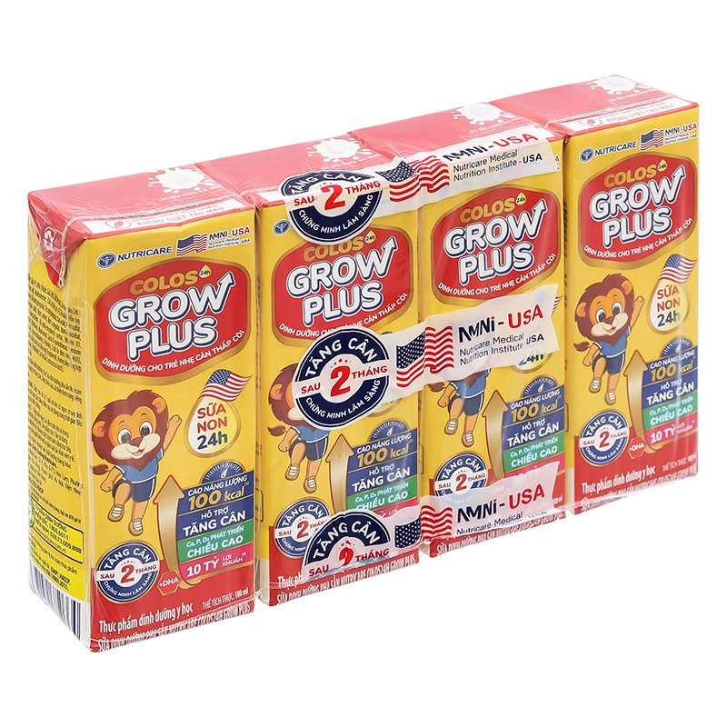 Lốc 4 hộp sữa pha sẵn Nutricare Colos 24h Grow Plus 180 ml (từ 1 tuổi) 31