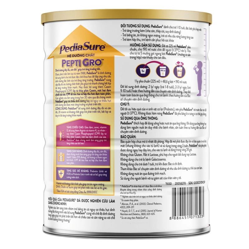 Sữa bột Abbott PediaSure BA hương vani 800g (1 - 10 tuổi) 10