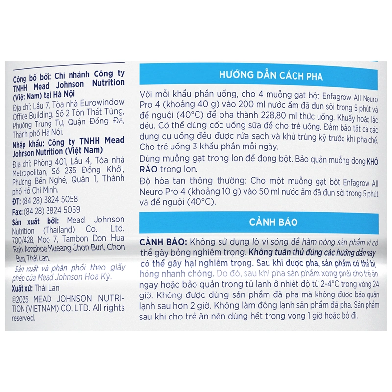 Sữa bột Enfagrow A2 Neuropro số 4 (đạm quý A2) 1.7 kg (3 - 6 tuổi) - Giao bao bì ngẫu nhiên 17