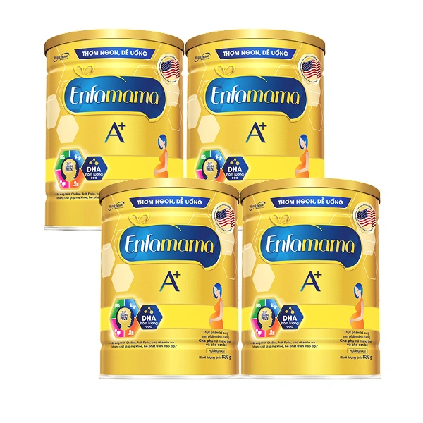 Combo 4 sữa bầu Enfamama A+ 360° Brain Plus