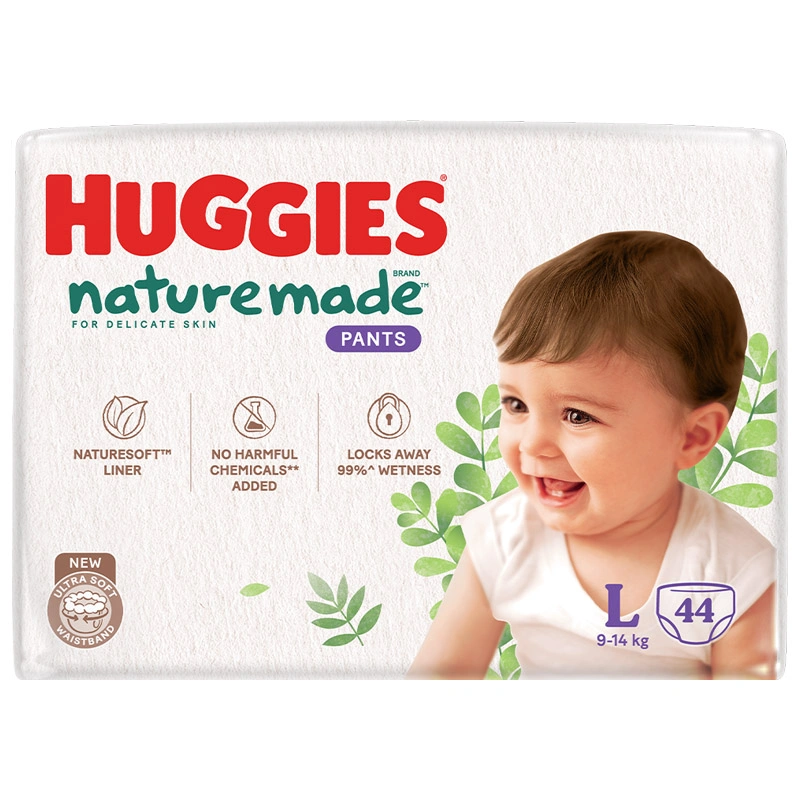 Combo 4 tã quần Huggies Nature made size L 44 miếng/bịch (9 - 14 kg) 2