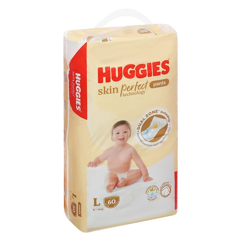 Combo 4 tã quần Huggies Skin Perfect size L 60 miếng/bịch (9 - 14 kg) - Giao bao bì cộng miếng ngẫu nhiên 5