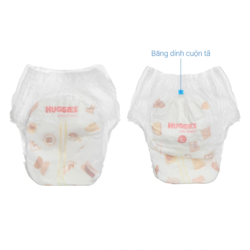 Combo 4 tã quần Huggies Skin Perfect size L 60 miếng/bịch (9 - 14 kg) - Giao bao bì cộng miếng ngẫu nhiên 8