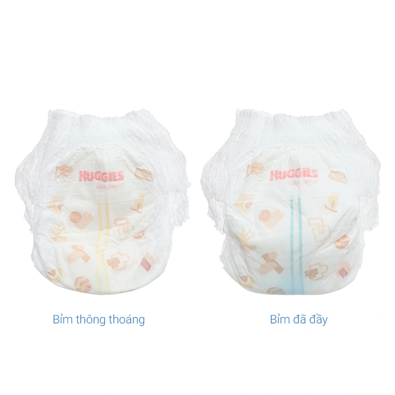 Combo 4 tã quần Huggies Skin Perfect size M 70 miếng/bịch (6 - 11 kg) - Giao bao bì cộng miếng ngẫu nhiên 14