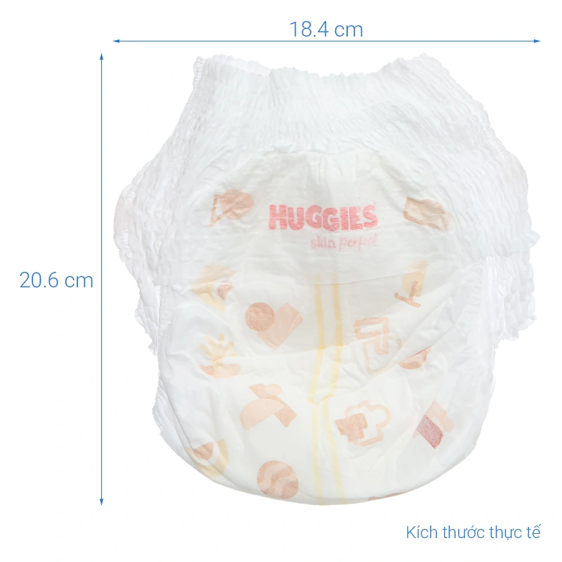 Combo 4 tã quần Huggies Skin Perfect size M 70 miếng/bịch (6 - 11 kg) - Giao bao bì cộng miếng ngẫu nhiên 9