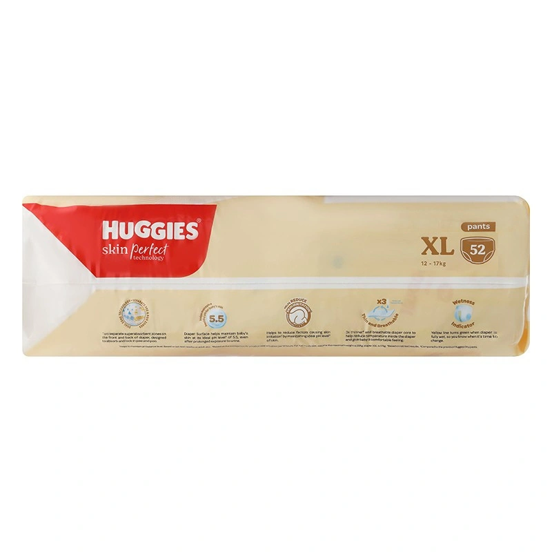 Combo 4 tã quần Huggies Skin Perfect size XL 52 miếng (12 - 17 kg) - Giao bao bì cộng miếng ngẫu nhiên 7