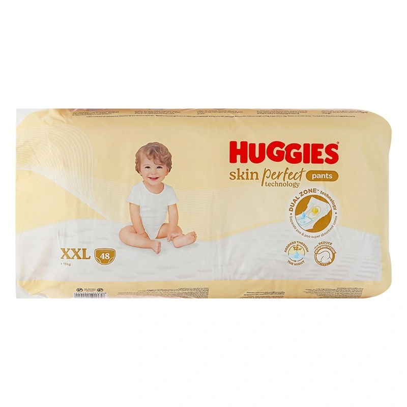 Combo 4 tã quần Huggies Skin Perfect size XXL 48 miếng (Trên 15 kg) - Giao bao bì cộng miếng ngẫu nhiên 4