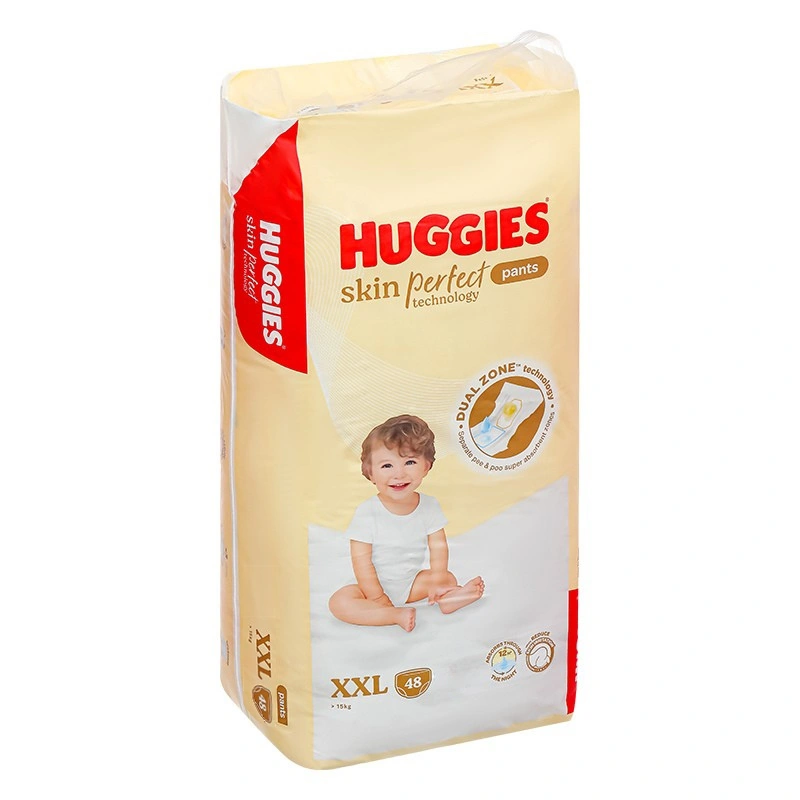 Combo 4 tã quần Huggies Skin Perfect size XXL 48 miếng (Trên 15 kg) - Giao bao bì cộng miếng ngẫu nhiên 5