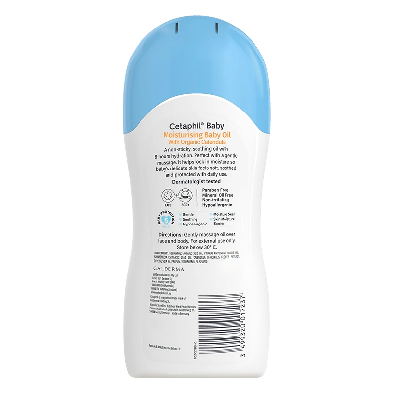 Dầu massage dưỡng ẩm cho bé chiết xuất hoa cúc Cetaphil Baby Moisturising Baby Oil 200 ml 2