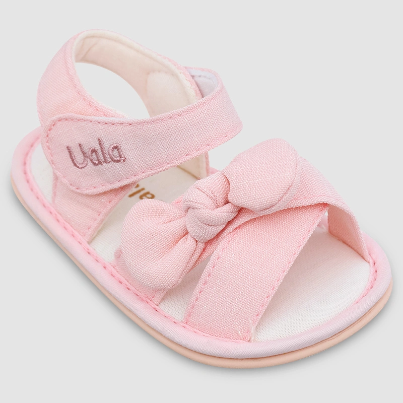 Giày tập đi cho bé gái Cotton UalaRogo UR5695 màu be 12