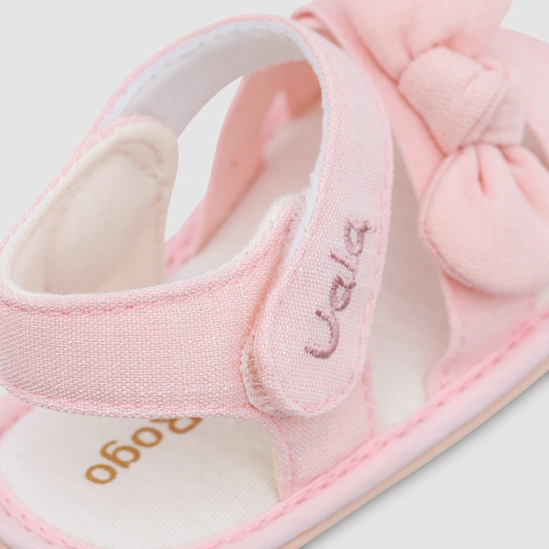 Giày tập đi cho bé gái Cotton UalaRogo UR5695 màu be 17