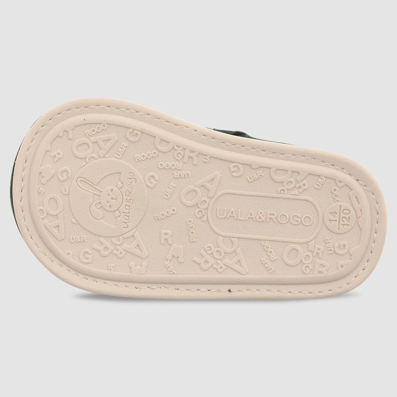 Giày tập đi cho bé Cotton UalaRogo UR806 màu xanh rêu 4