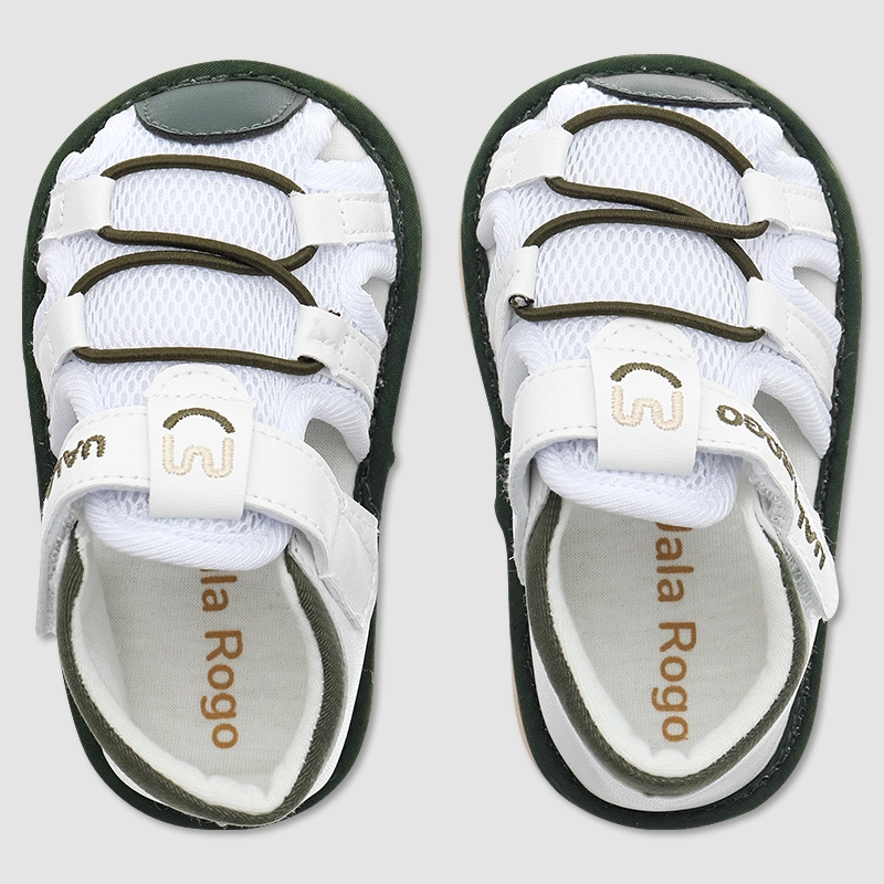 Giày tập đi cho bé Cotton UalaRogo UR806 màu xanh rêu 8