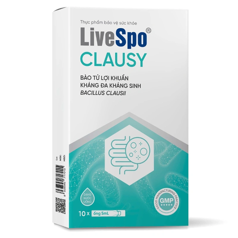 Thực phẩm bảo vệ sức khỏe Livespo Clausy hỗ trợ cải thiện hệ vi sinh đường ruột, 20 ống dạng uống 7