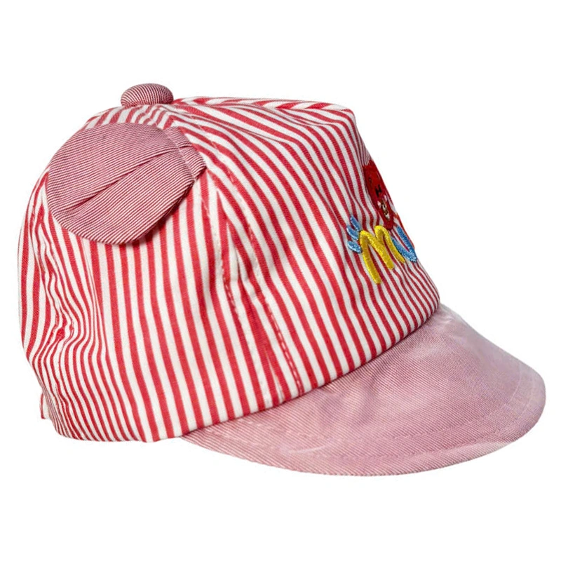 Nón kết cho bé Duy Ngọc 2707 kèm khăn sọc gấu màu xanh dương đậm 9