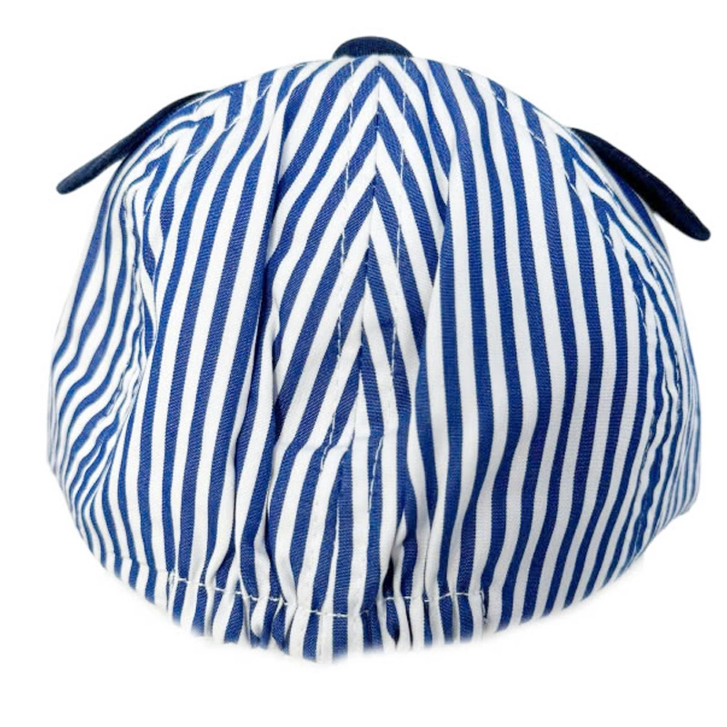 Nón kết cho bé Duy Ngọc 2707 kèm khăn sọc gấu màu xanh dương đậm 5