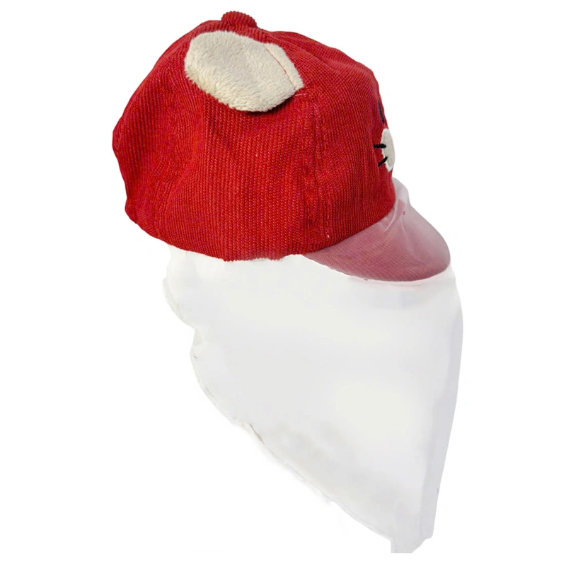 Nón kết cho bé Duy Ngọc thêu hình cọp màu đỏ 3