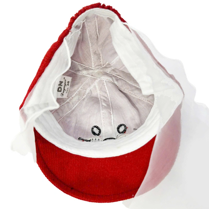 Nón kết cho bé Duy Ngọc thêu hình cọp màu đỏ 6