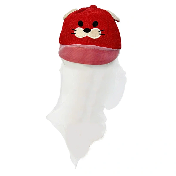 Nón kết Duy Ngọc hình cọp màu đỏ