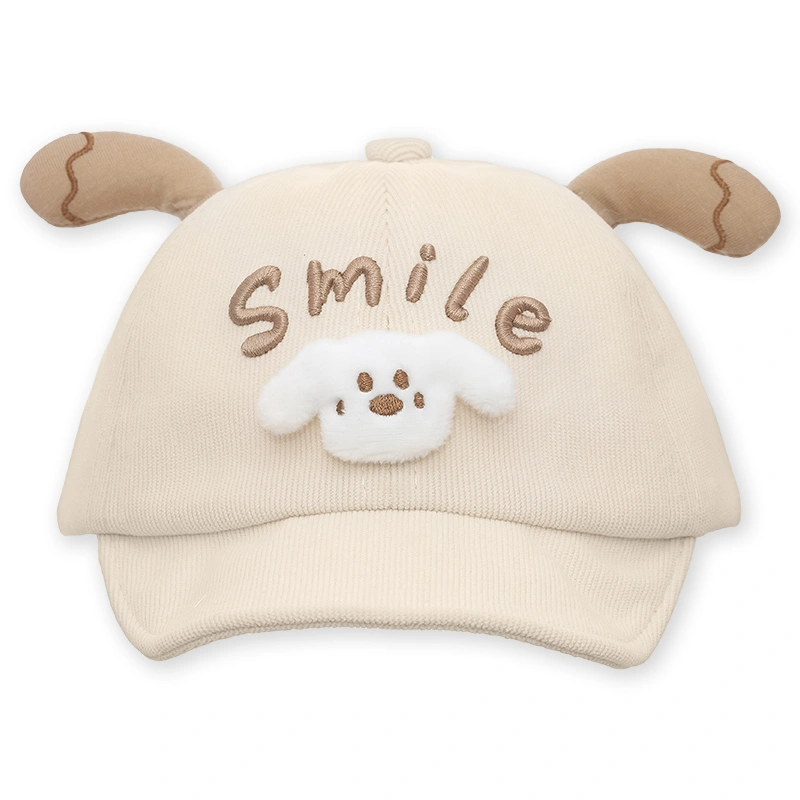 Nón kết cho bé TOP KIDS chó con màu be 2