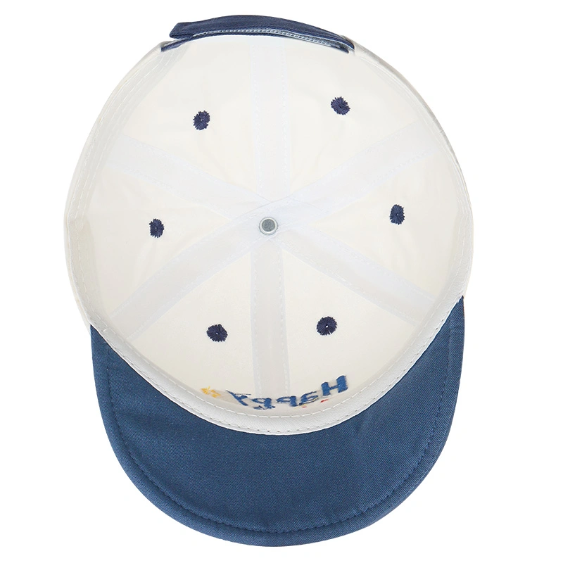 Nón kết cho bé TOP KIDS thêu Happy Day màu xanh dương 6